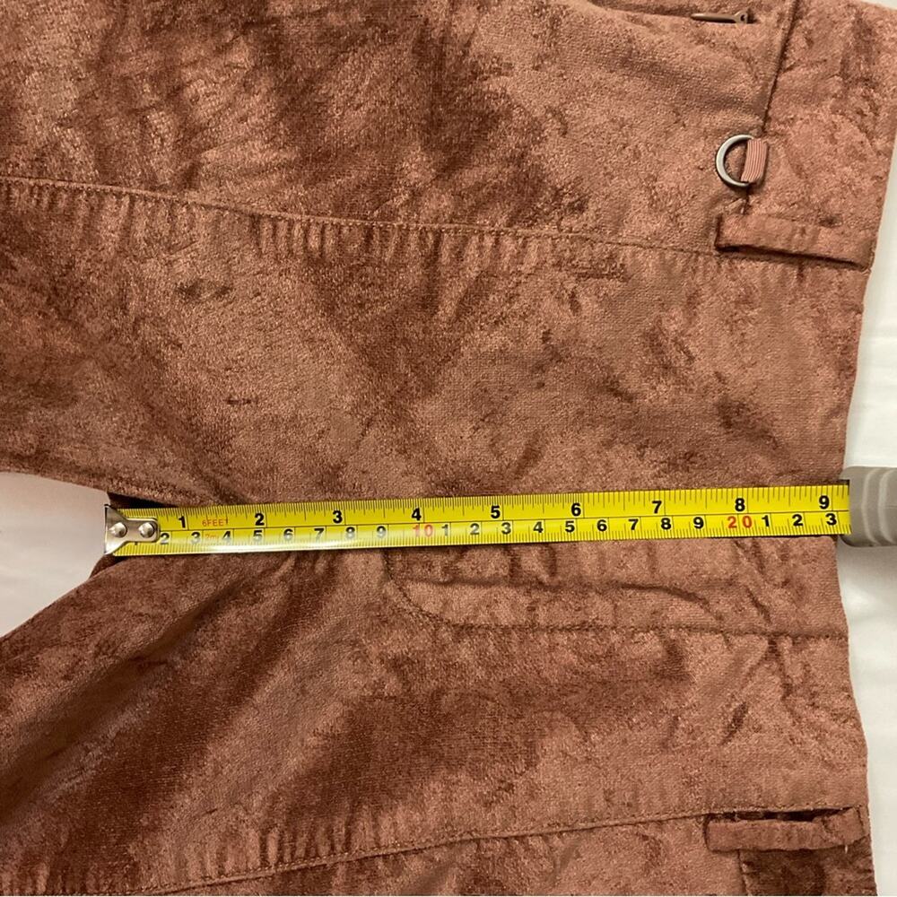 Anthropologie The Essential Slim Brown Pants 0 Casual  Boho Slow Fashion Preppy - Picture 6 of 11